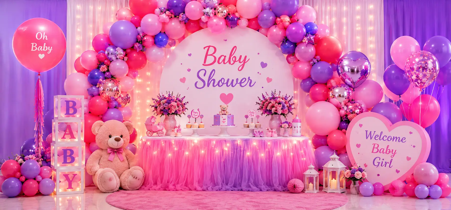 Elegant wedding balloon decoration arch