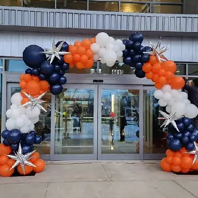 Balloon backdrop decoration gallery photo 7