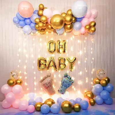 Baby shower balloon decoration